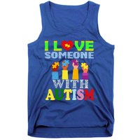 Autism Awareness I Love Someone With Autism Gift Tank Top