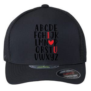 Abc Alphabet I Love You English Teacher Valentines Day Gift Flexfit Unipanel Trucker Cap