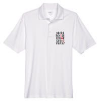 Abc Alphabet I Love You English Teacher Valentines Day Gift Men's Origin Performance Pique Polo