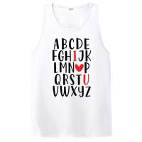 Abc Alphabet I Love You English Teacher Valentines Day Gift PosiCharge Competitor Tank