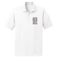 Abc Alphabet I Love You English Teacher Valentines Day Gift PosiCharge RacerMesh Polo