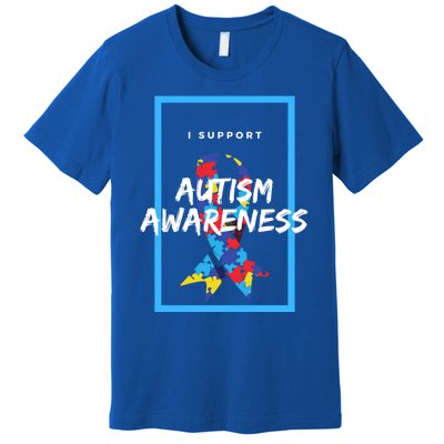 Autism Awareness I Support Autism Awareness Choose Kind Great Gift Premium T-Shirt