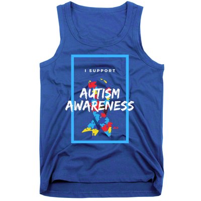 Autism Awareness I Support Autism Awareness Choose Kind Great Gift Tank Top