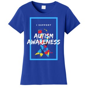 Autism Awareness I Support Autism Awareness Choose Kind Great Gift Women's T-Shirt