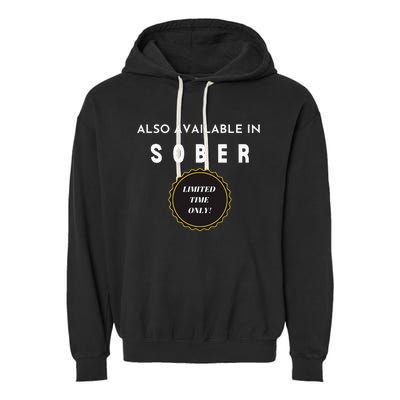 Also Available In Sober Funny Adult Drinking Humor Garment-Dyed Fleece Hoodie