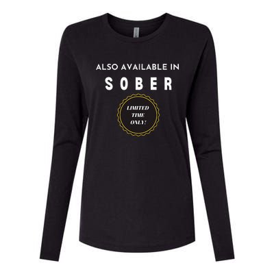 Also Available In Sober Funny Adult Drinking Humor Womens Cotton Relaxed Long Sleeve T-Shirt