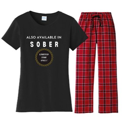 Also Available In Sober Funny Adult Drinking Humor Women's Flannel Pajama Set