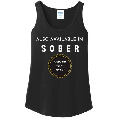 Also Available In Sober Funny Adult Drinking Humor Ladies Essential Tank