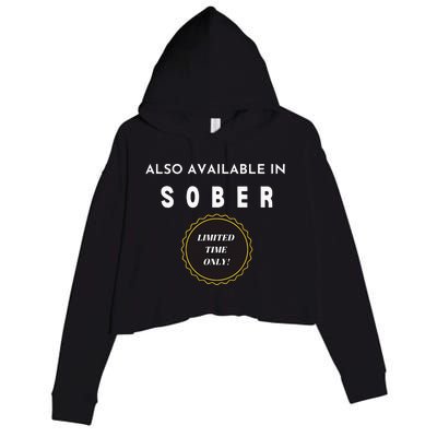 Also Available In Sober Funny Adult Drinking Humor Crop Fleece Hoodie