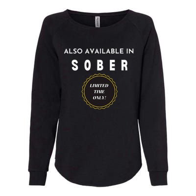 Also Available In Sober Funny Adult Drinking Humor Womens California Wash Sweatshirt