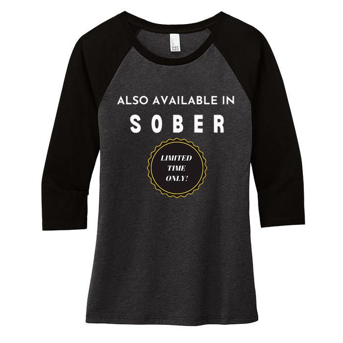 Also Available In Sober Funny Adult Drinking Humor Women's Tri-Blend 3/4-Sleeve Raglan Shirt