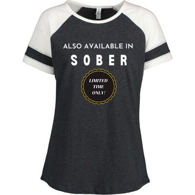 Also Available In Sober Funny Adult Drinking Humor Enza Ladies Jersey Colorblock Tee