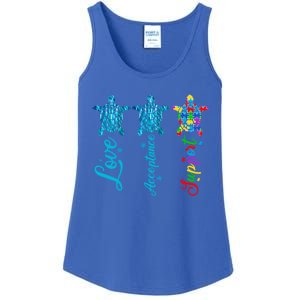 Autism Awareness Its Ok To Be Autism Different Turtle Cute Gift Ladies Essential Tank