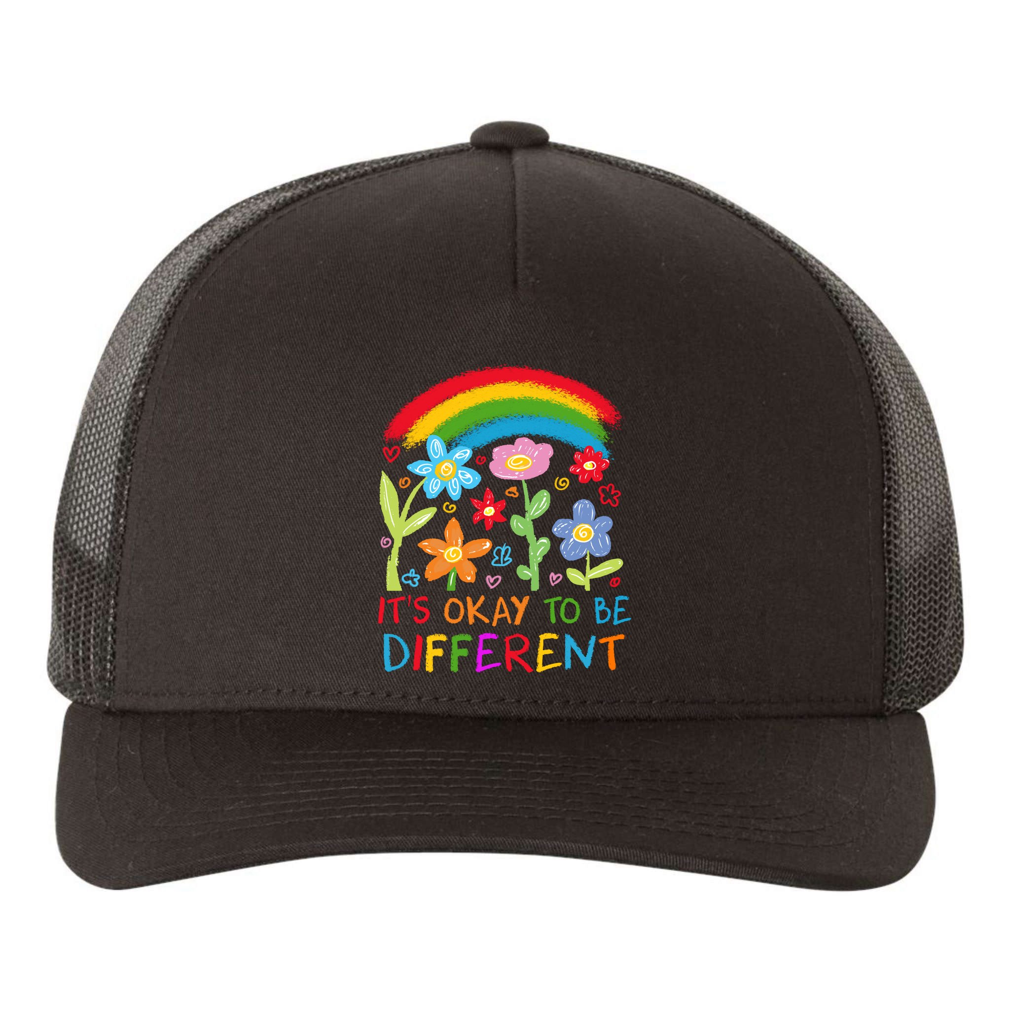 Autism Awareness ItS Ok To Be Different Yupoong Adult 5-Panel Trucker Hat