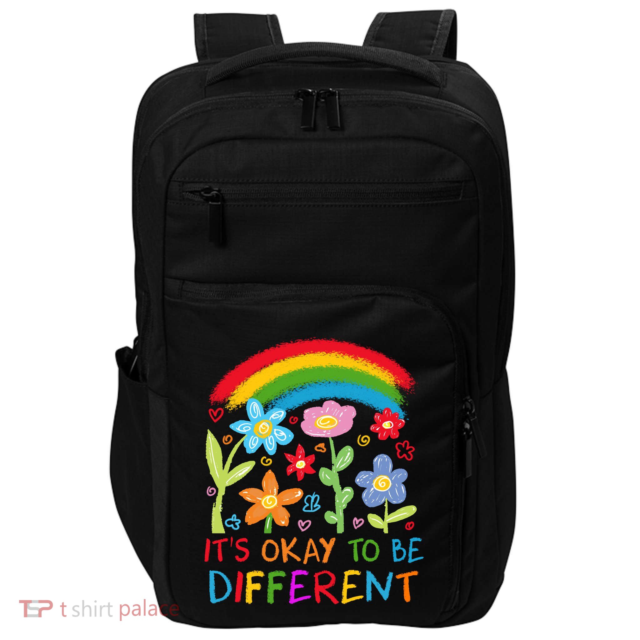 Autism Awareness ItS Ok To Be Different Impact Tech Backpack