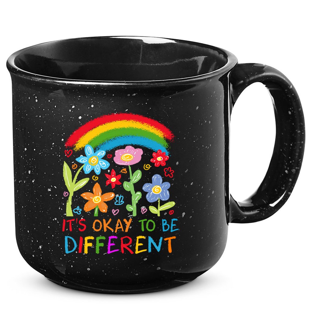 Autism Awareness ItS Ok To Be Different 15oz Campfire Ceramic Mug