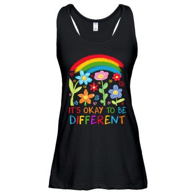 Autism Awareness ItS Ok To Be Different Ladies Essential Flowy Tank