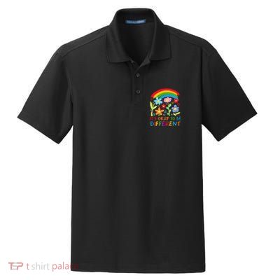 Autism Awareness ItS Ok To Be Different Dry Zone Grid Polo
