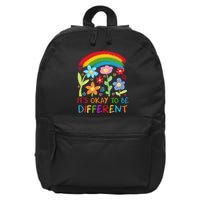 Autism Awareness ItS Ok To Be Different 16 in Basic Backpack
