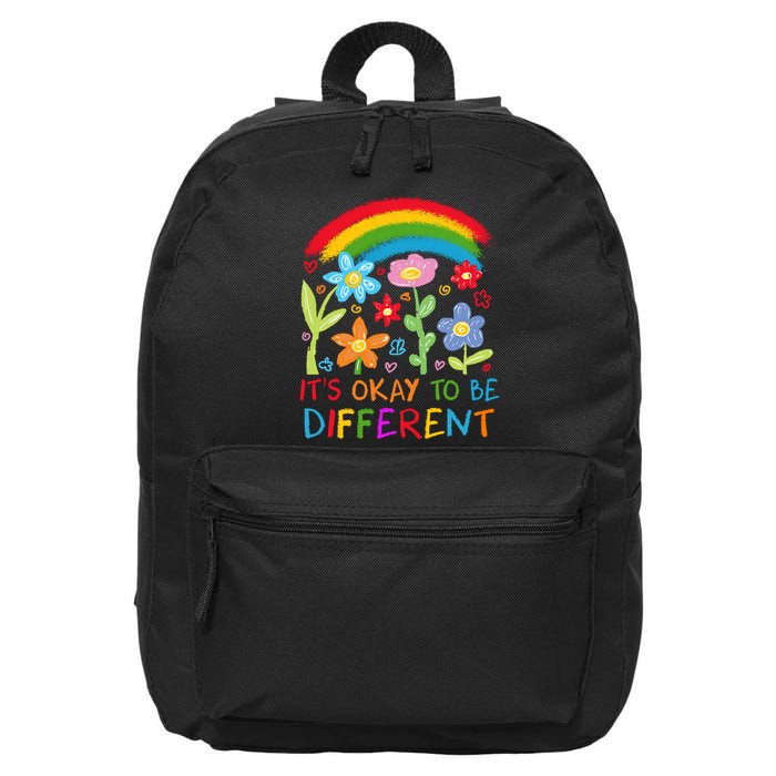 Autism Awareness ItS Ok To Be Different 16 in Basic Backpack