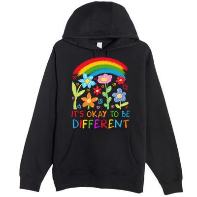 Autism Awareness ItS Ok To Be Different Premium Pullover Hoodie