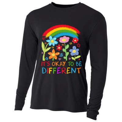 Autism Awareness ItS Ok To Be Different Cooling Performance Long Sleeve Crew