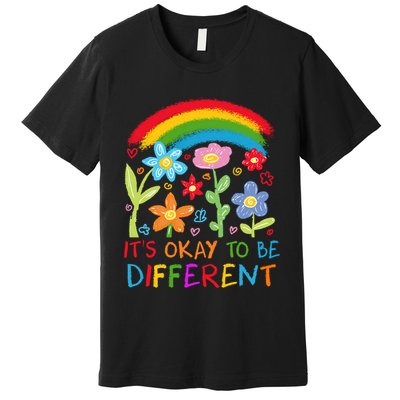Autism Awareness ItS Ok To Be Different Premium T-Shirt
