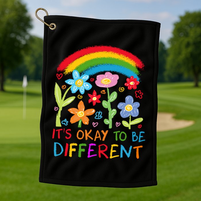 Autism Awareness ItS Ok To Be Different Golf Towel