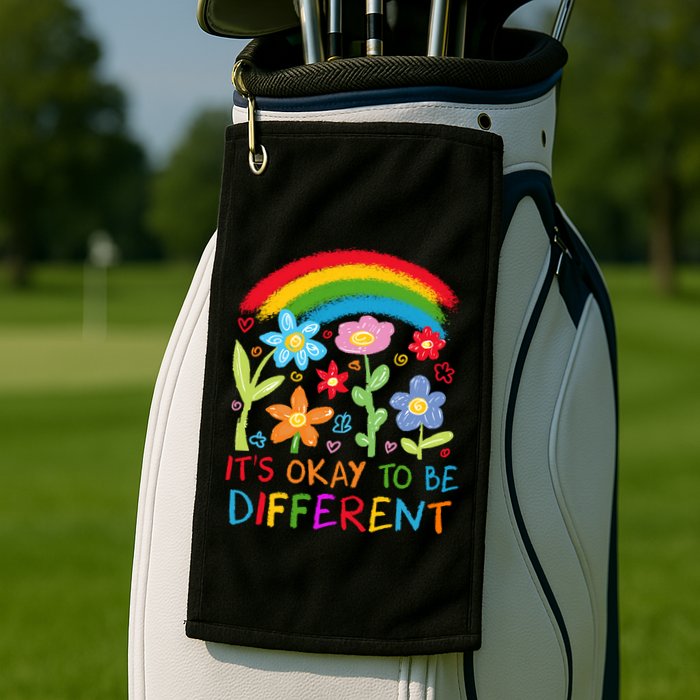 Autism Awareness ItS Ok To Be Different Golf Towel