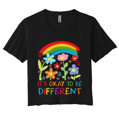 Autism Awareness ItS Ok To Be Different Crop Top