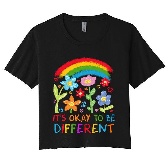 Autism Awareness ItS Ok To Be Different Crop Top