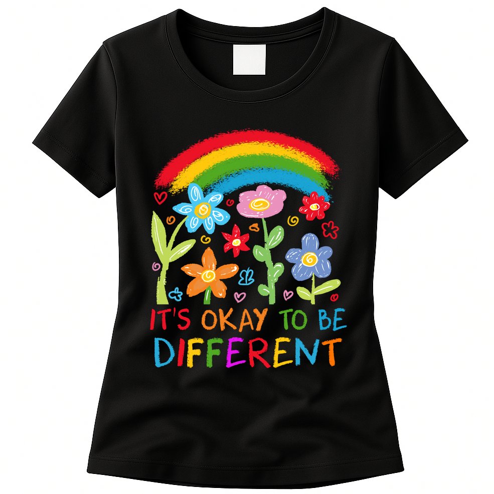 Autism Awareness ItS Ok To Be Different Womens T-Shirt