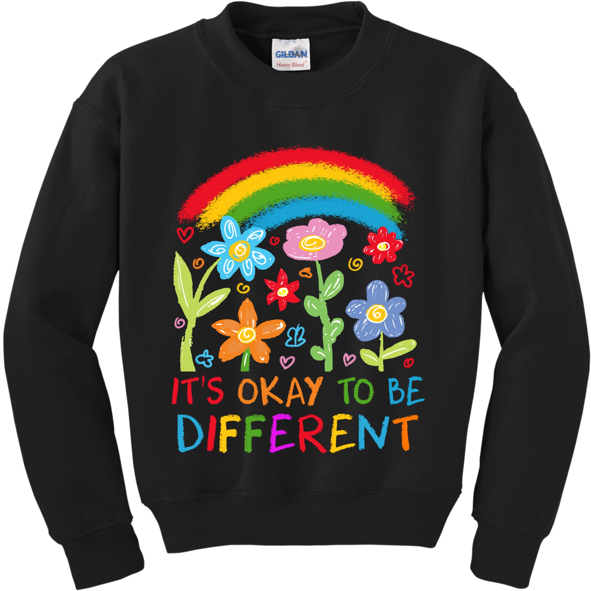Autism Awareness ItS Ok To Be Different Kids Sweatshirt