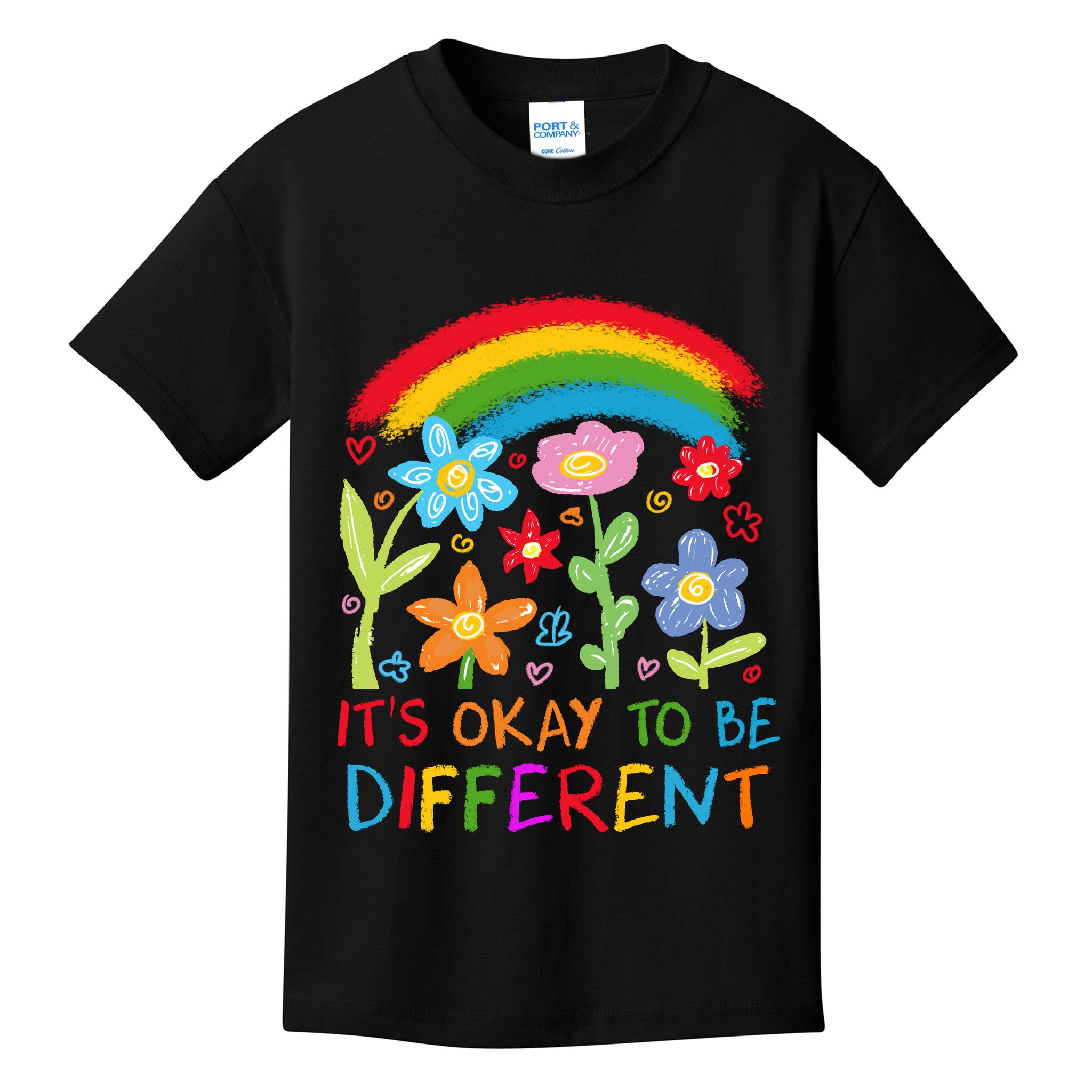 Autism Awareness ItS Ok To Be Different Kids T-Shirt