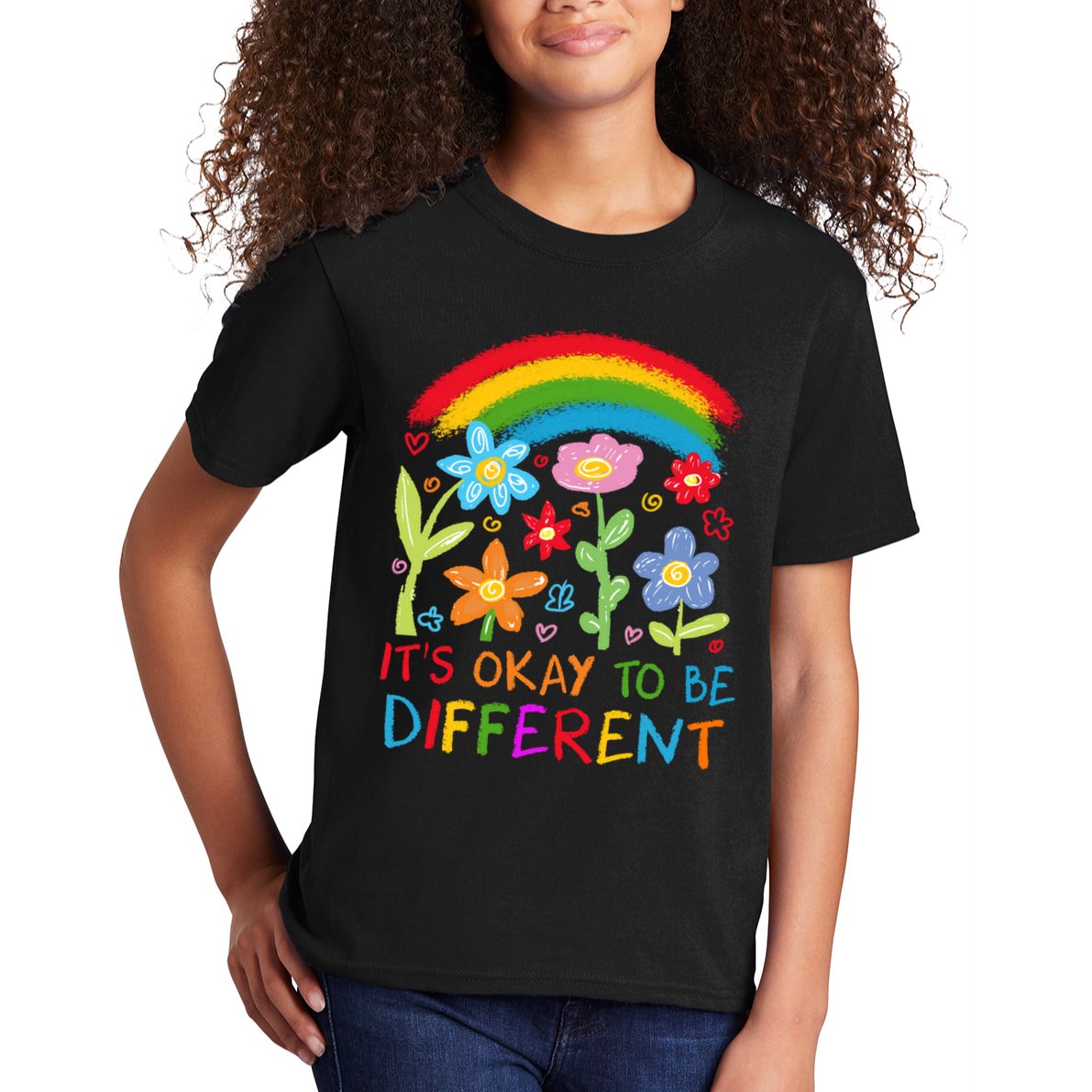 Autism Awareness ItS Ok To Be Different Kids T-Shirt