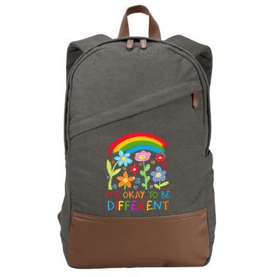 Autism Awareness ItS Ok To Be Different Cotton Canvas Backpack