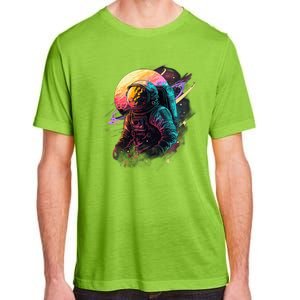 An Astronaut In Outer Space Adult ChromaSoft Performance T-Shirt