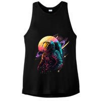 An Astronaut In Outer Space Ladies PosiCharge Tri-Blend Wicking Tank