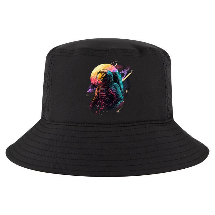 An Astronaut In Outer Space Cool Comfort Performance Bucket Hat