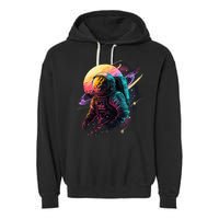 An Astronaut In Outer Space Garment-Dyed Fleece Hoodie