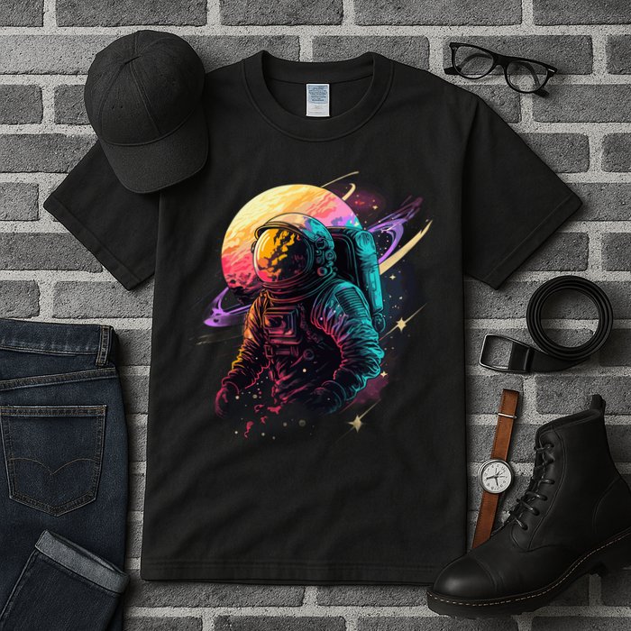 An Astronaut In Outer Space Tall T-Shirt