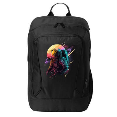 An Astronaut In Outer Space City Backpack