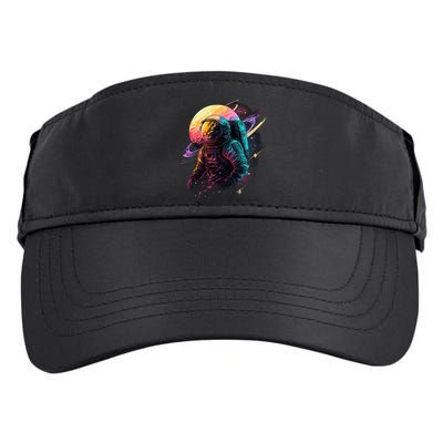 An Astronaut In Outer Space Adult Drive Performance Visor