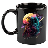 An Astronaut In Outer Space 11oz C Handle Ceramic Mug