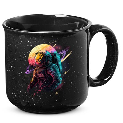 An Astronaut In Outer Space 15oz Campfire Ceramic Mug