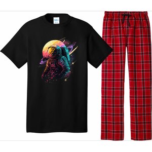 An Astronaut In Outer Space Pajama Set