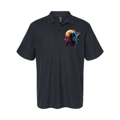 An Astronaut In Outer Space Softstyle Adult Sport Polo