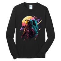 An Astronaut In Outer Space Tall Long Sleeve T-Shirt