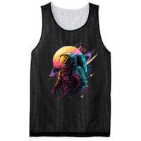 An Astronaut In Outer Space Mesh Reversible Basketball Jersey Tank