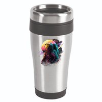 An Astronaut In Outer Space 16oz Travel Tumbler